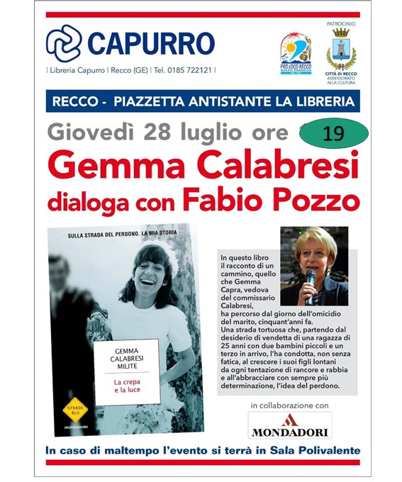 Gemma Calabresi presenta il libro “La crepa e la luce” i