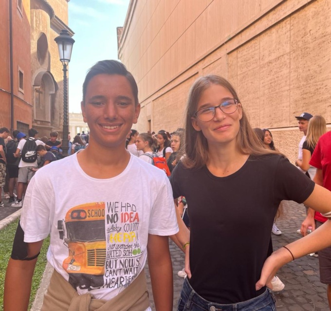 Ecco i ragazzi che hanno incontrato papa Francesco