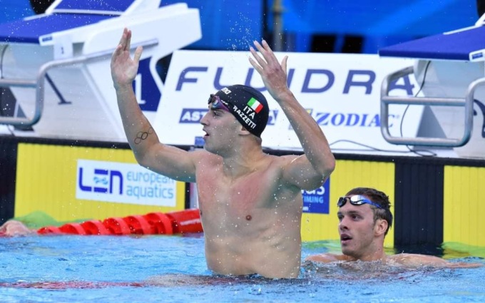 Europei di nuoto, il sestrino Alberto Razzetti conquista la medaglia d’oro