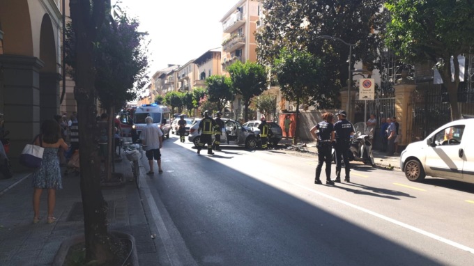 Gravissimo incidente a Chiavari in corso Gianelli