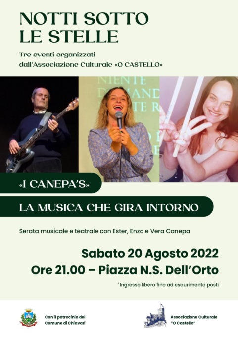 O Castello, ultimo appuntamento: i Canepa’s in piazza dell’Orto