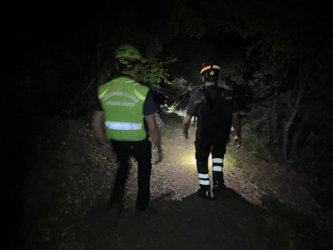 Salvataggio notturno per il ragazzo smarrito sul monte di Portofino