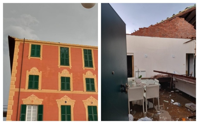 Maltempo, casa completamente scoperchiata