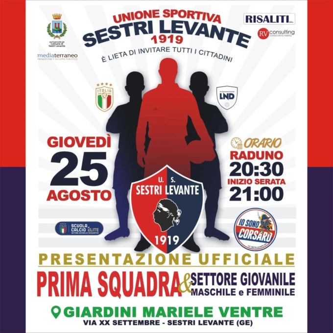 Il Sestri Levante si presenta ai suoi tifosi