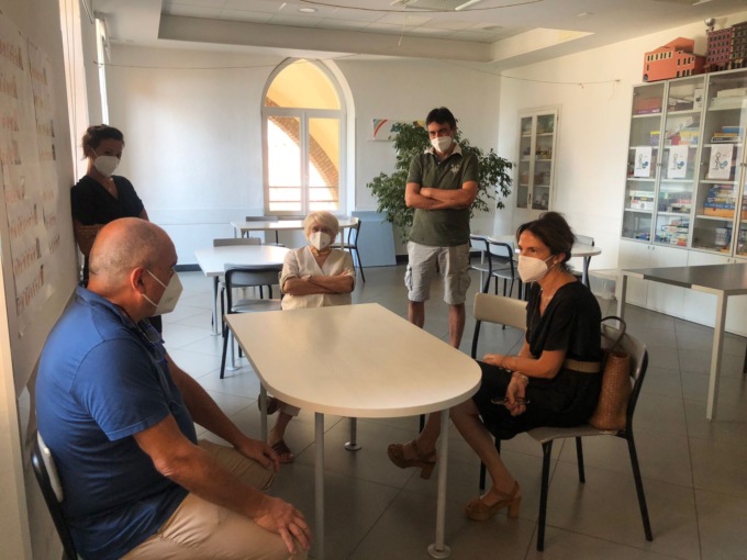 Il vicesindaco Canepa in visita all’Anffas di Chiavari