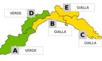 Allerta meteo gialla per temporali sul Centro Levante della Liguria