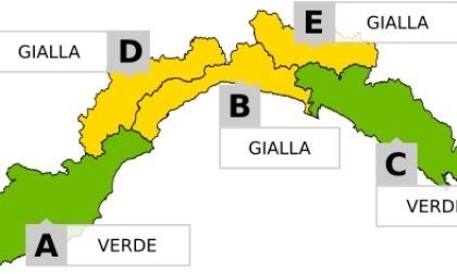 Allerta meteo gialla per temporali su settore centrale e versanti padani della Liguria