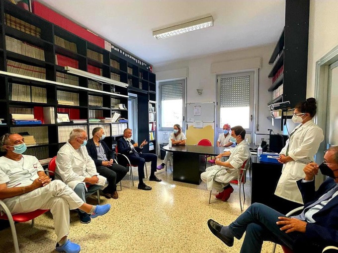 Il Sottosegretario di Stato alla Salute Andrea Costa in visita alla Asl 4