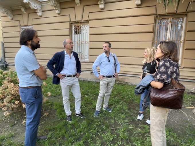 Messuti visita i cantieri delle scuole di Chiavari