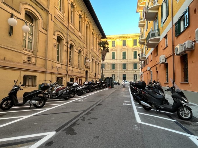 Nuovi parcheggi per gli scooter in centro a Chiavari