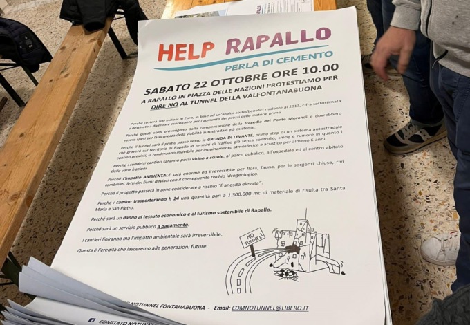 Comitato No Tunnel Fontanabuona, prosegue la protesta