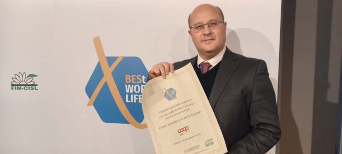 Benessere in azienda, Coop Liguria vince il premio BESt Work Life