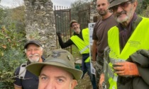 Pro Loco e Alpini Golfo Paradiso al lavoro per pulire il nuovo Sentiero della Memoria