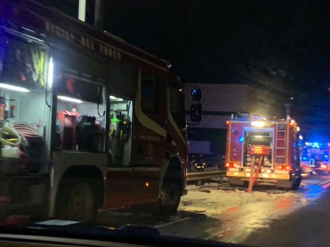 Carasco, incendio alla Marr di Terrarossa