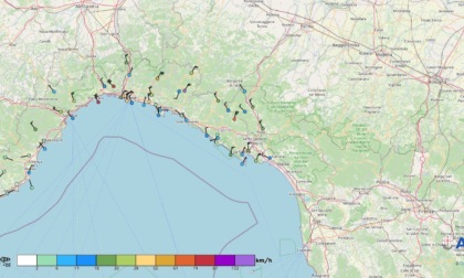 Maltempo in Liguria, tra piogge diffuse e forti raffiche di vento