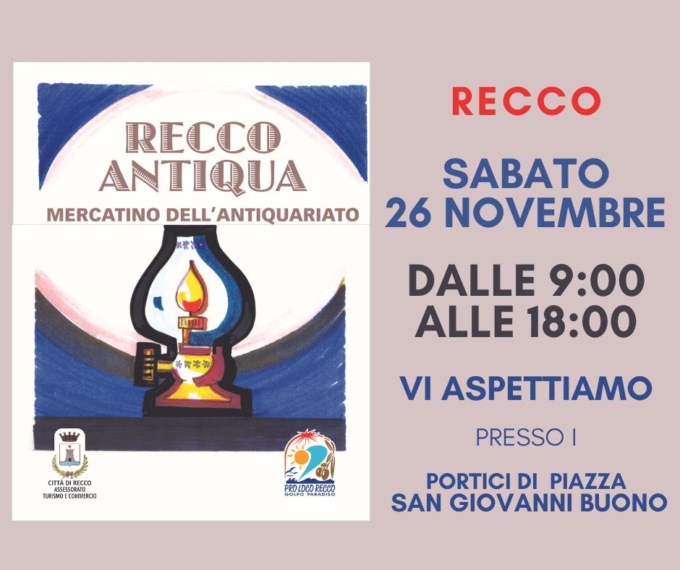 Recco antiqua, oggi il mercatino