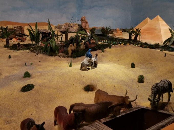 Nel presepe di Sant’Erasmo anche le piramidi e la Sfinge