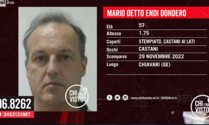 Scomparsa di Mario 'Endi' Dondero, il caso a Chi l'ha visto?