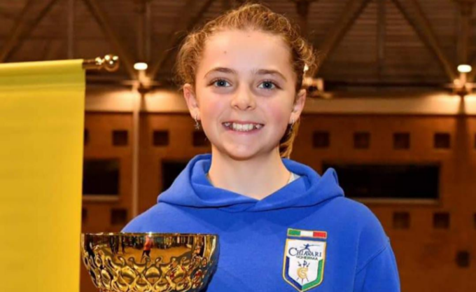 Rebecca Falcini prima classificata alla Prova Nazionale U14 Spada Ravenna