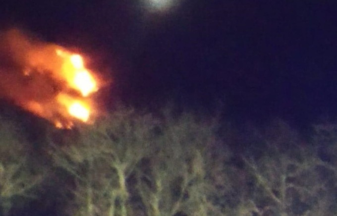 Incendio a Villagrande di Cichero