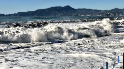 ARPAL: mare in aumento e venti forti