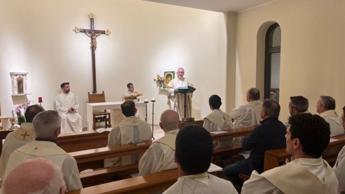 I preti della diocesi di Chiavari  a Varigotti per la Tre Giorni del Clero