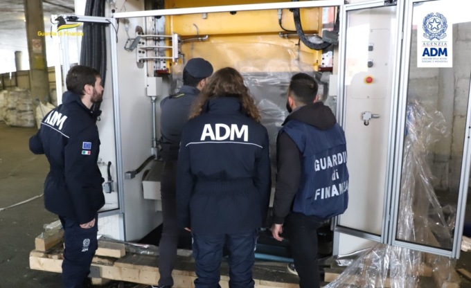 Sequestrati macchinari per la fabbricazione di materiale di armamento destinati all’Etiopia