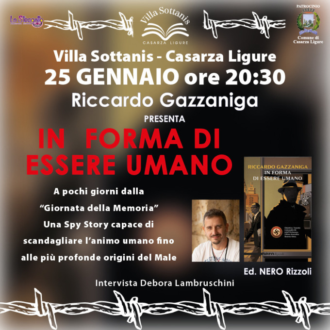 A Casarza Ligure la presentazione del libro “In forma di essere umano”