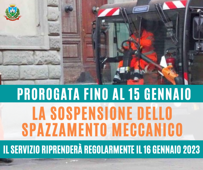 Chiavari, prorogato lo stop della spazzatrice