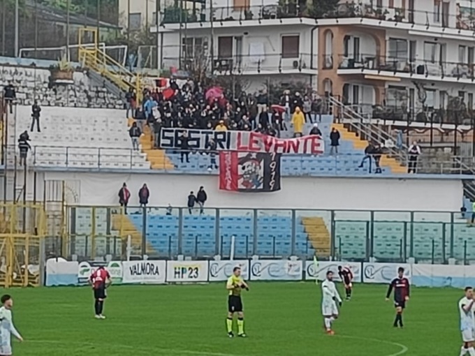 Sanremese-Sestri Levante, 4 calciatori corsari aggrediti in tribuna al Comunale