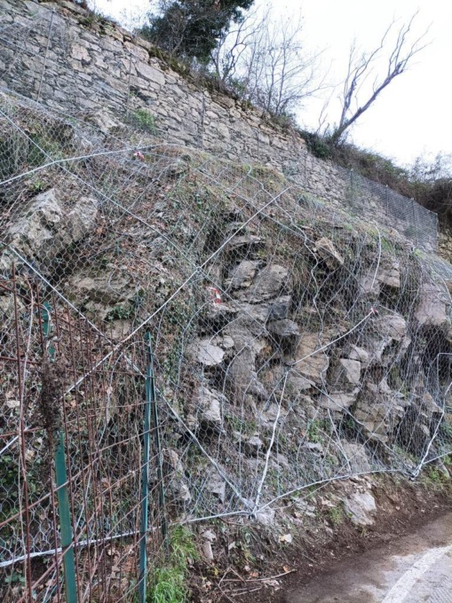 Camogli, ultimati i lavori al secondo tornante di via Degregori