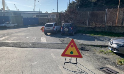 Sestri Levante, riaperta via Gramsci a senso unico alternato