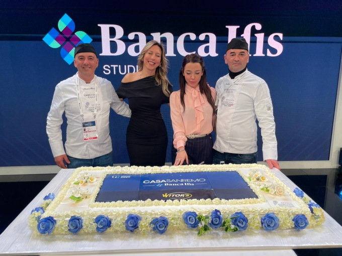 C’è tanto Levante ligure nella maxi torta che ha inaugurato Casa Sanremo