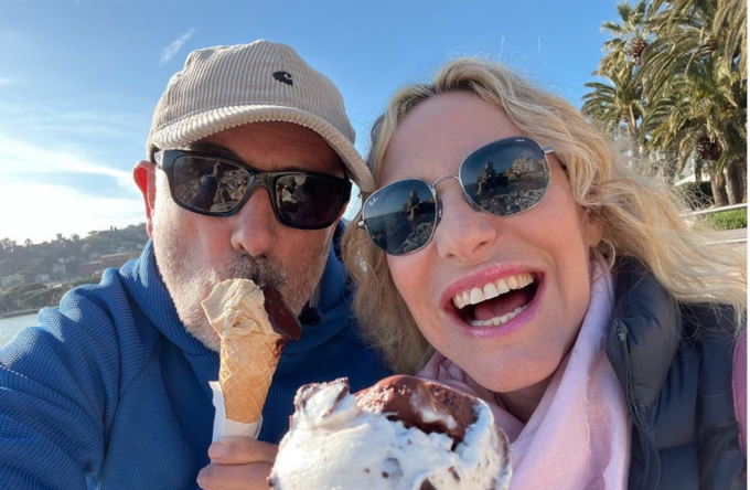 Antonella Clerici in relax, avvistata a Rapallo