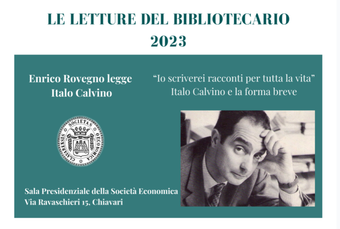 Chiavari, secondo appuntamento con “Le letture del Bibliotecario”