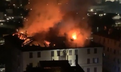 Spaventoso incendio a Genova