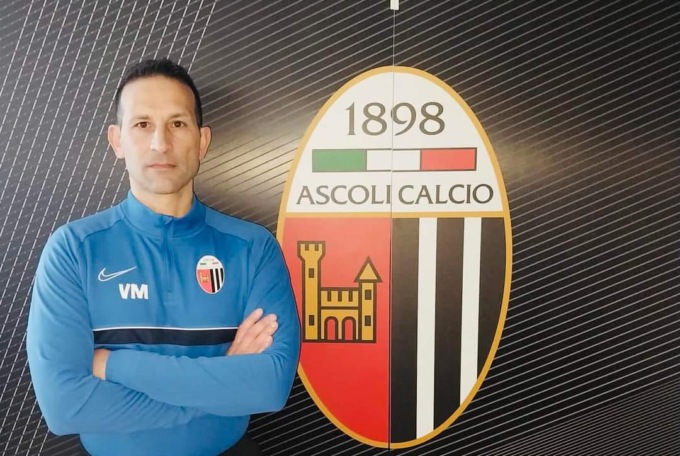 Il chiavarese Vincenzo Melidona è il nuovo mister in seconda dell’Ascoli