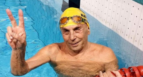 Rapallo Nuoto, Salvatore Deiana centra due record italiani nei Master M80
