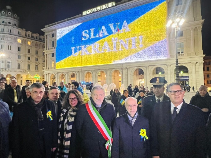 Ucraina, la solidarietà della Liguria a un anno dallo scoppio della guerra