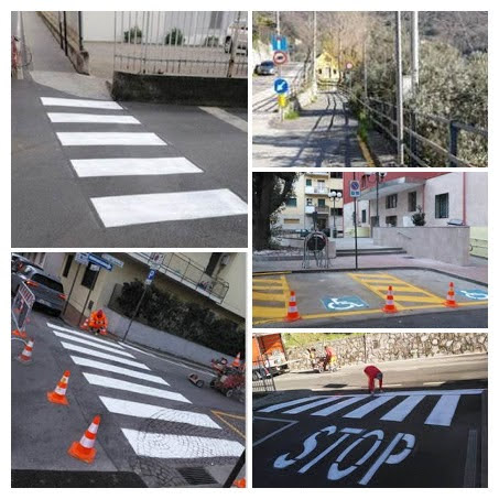 Recco, tutti i lavori sulla segnaletica stradale del mese di febbraio