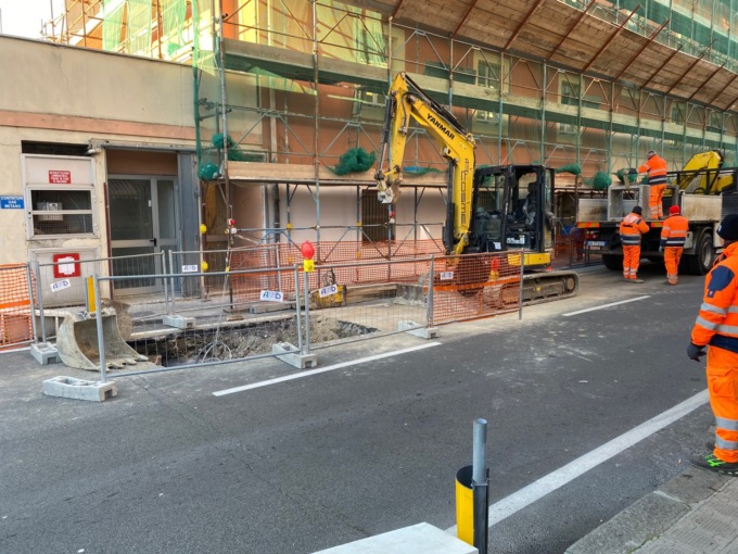 Chiavari, terminati gli interventi sulla rete fognaria in via Castagnola