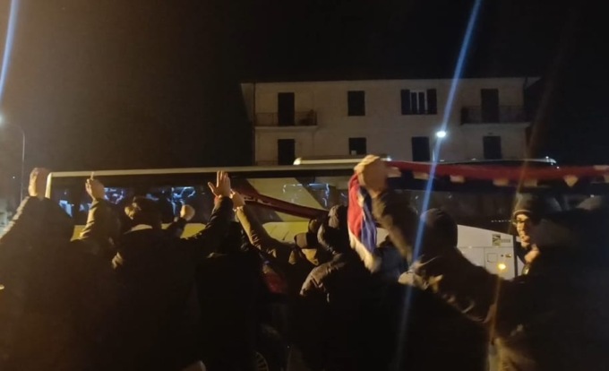 Sestri Levante a + 10 dalla Sanremese, ieri sera i tifosi hanno accolto i corsari