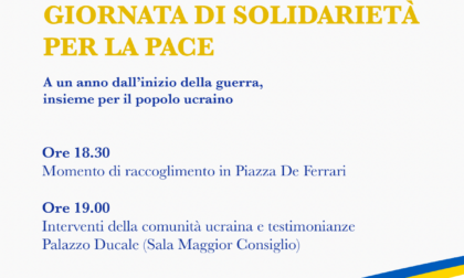 Genova, oggi la "Giornata di solidarietà per la pace"
