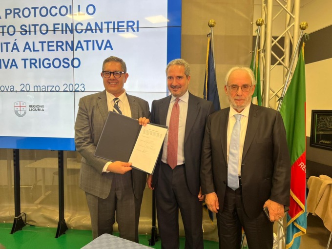 Fincantieri, ampliamento del cantiere di Riva Trigoso: firmato protocollo d’intesa tra Regione Liguria, azienda e Comune di Sestri Levante