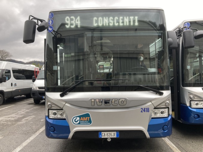 AMT, da lunedì 13 marzo orari provvisori sulla linea 934