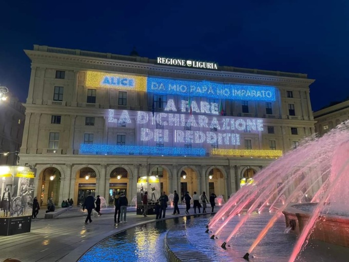 “Gioca con il tuo papà” in piazza De Ferrari