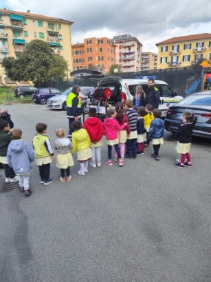 Chiavari, Protezione Civile a scuola
