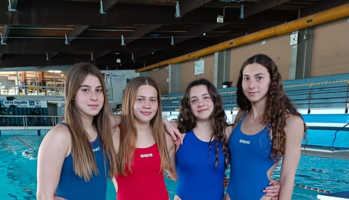 Quattro Nuotatrici del Lavagna 90 ai Campionati Italiani