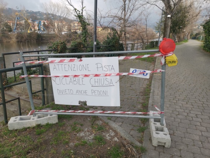 Terminati i lavori, riaperta la pista ciclopedonale lato Lavagna