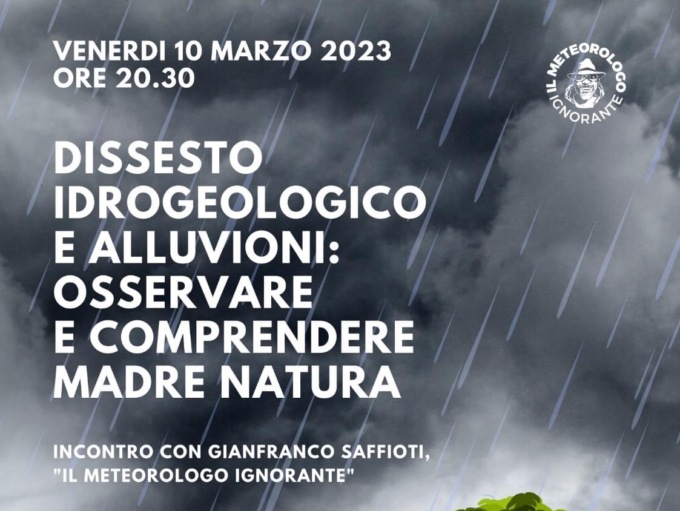 Dissesto idrogeologico e alluvioni, a Mezzanego l’incontro con il Meteorologo Ignorante